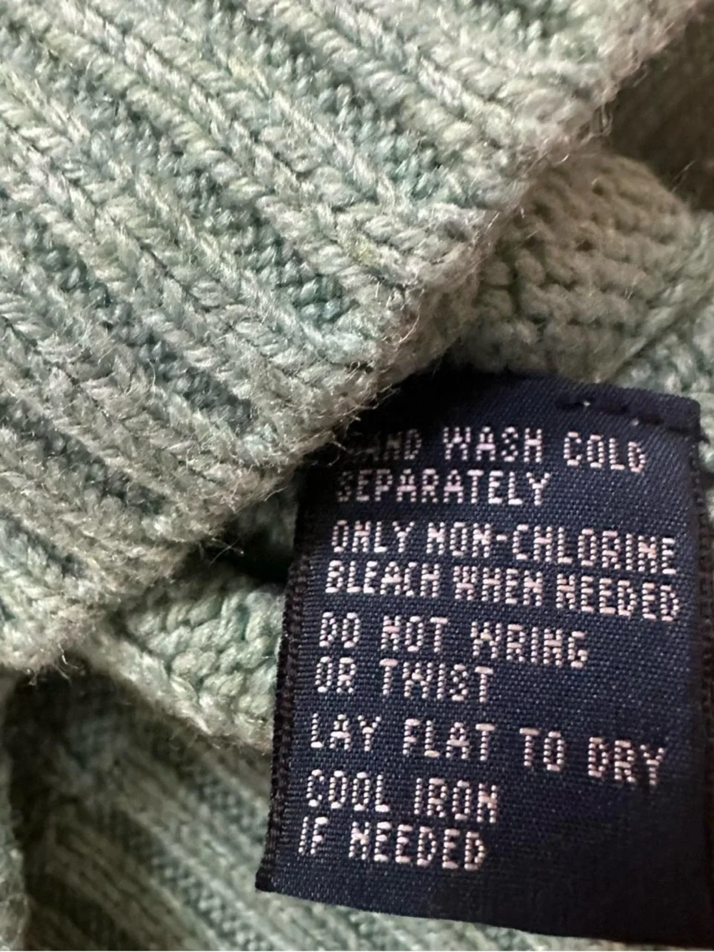 Polo Ralph Lauren Vintage Men’s 100% Silk Green‎ Cable Knit Sweater Size XXL